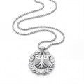 Deutschland Kette – Bundesadler im Lorbeerkranz, Silber
